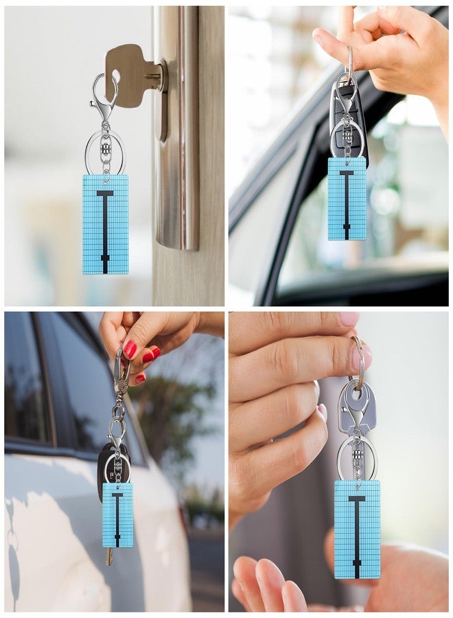 PLwelth Swim Pool Keychain Bag Charms for Handbags Funny Swim Pool Accessories for Women Men Swimming Lover Keychains Gifts for Keys Backpack Wallet Purse Cool Summer Gifts for Swimming Instructor - Image 2